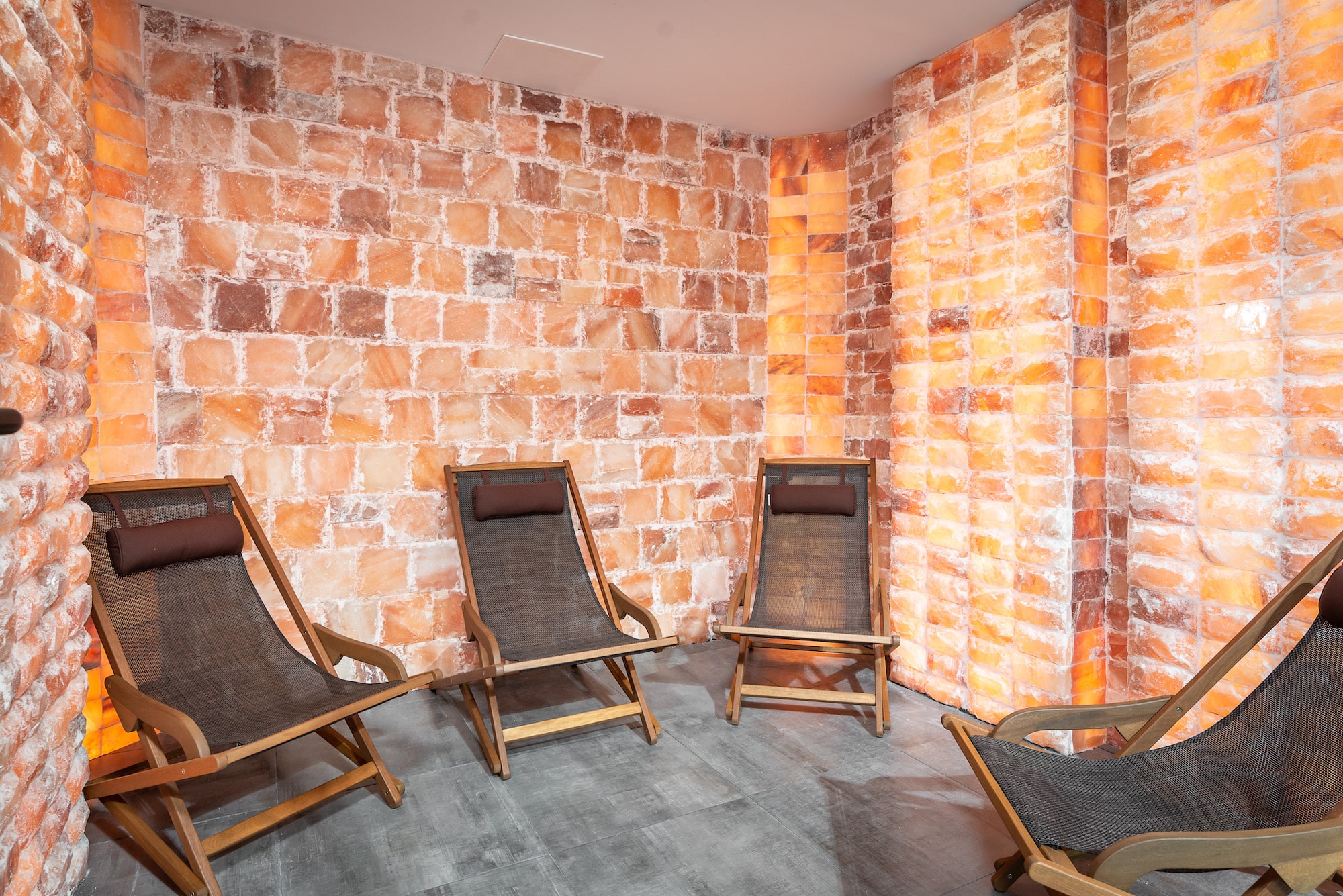 Halotherapy and salt room at Level Fitness Club premier full-service gym in Yorktown