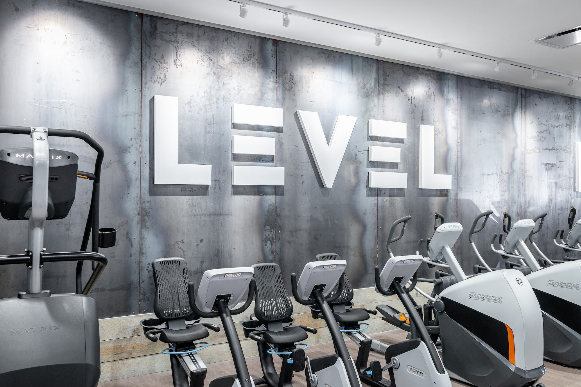 Top of the line cardio equipment at Level Fitness Club premier full-service gym in Yorktown